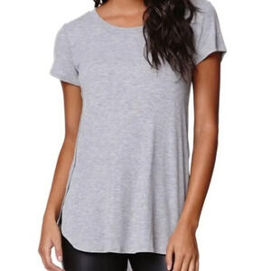 LA HEARTS | Heather Gray Side Slit High Low Large